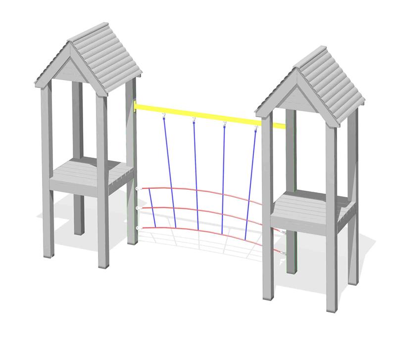 Technical render of a Tower Net Traverse